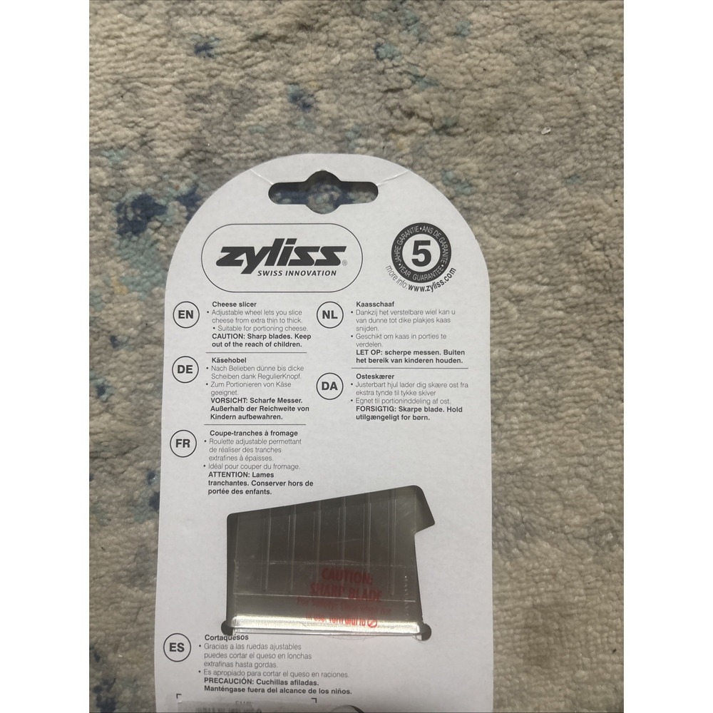 Vintage Zyliss Swiss Innovation Dial-N-Slice Adjustable Cheese Slicer New - Picture 3 of 4